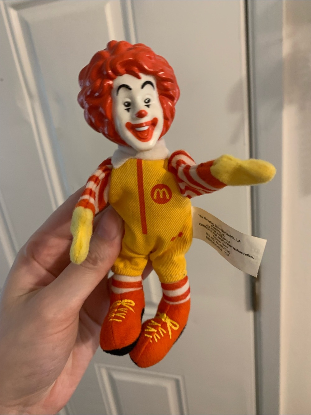 McDonald's Yellow & Red Ronald McDonald Plush Toy